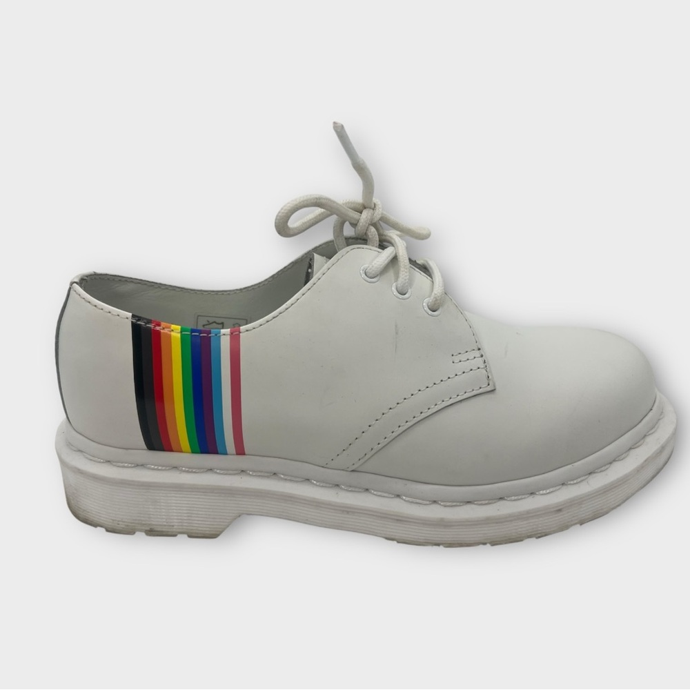 Dr Martens 1461 For Pride Rainbow‎ White Oxford Women's Shoes Colorful Size 6